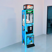 Máquina recreativa de grúa de garras Mega Mini, juegos operados con monedas en inglés, construcción metálica