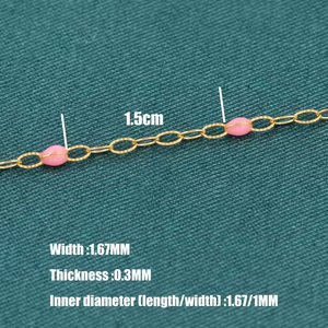 <span class=keywords><strong>โซ่</strong></span>เคลือบทองแท้ลายเรียบแบบวินเทจสำหรับทำสร้อยข้อมือ สร้อยคอ และเครื่องประดับ DIY - Product Image 5