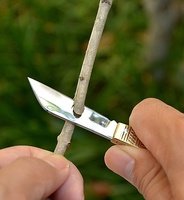 Couteau de poche pliant à poignée en laiton pour cadeau Mini petit couteau pliant mignon