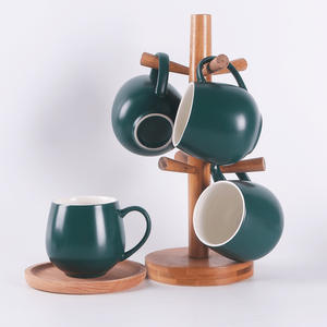 Simple Ceramic <b>Mug</b> Single Solid Color Large Belly Coffee <b>Tea</b> Cup Personal Gift Wholesale Logo Printed Breakfast Use - Product Image 5