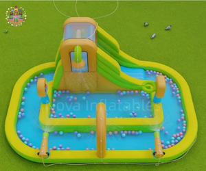 Glissade gonflable en PVC sur mesure pour trampoline commercial <span class=keywords><strong>Nova</strong></span> Factory, avec piscine pour enfants, pour l'extérieur et l'intérieur - Product Image 2