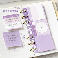 90 Hojas Adhesivas por Paquete, Serie DouDou Life Journal, Blocs de Notas Bonitos y Creativos para Estudiantes y Suministros para Diario