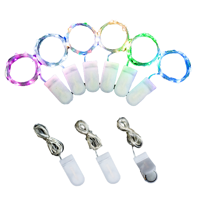 Hot Sale 1M 10LEDs/2M 20LEDs/3M 30LEDs Fairy String Lights CR2032 Battery Operated Mini LED Starry Lights String for Christmas