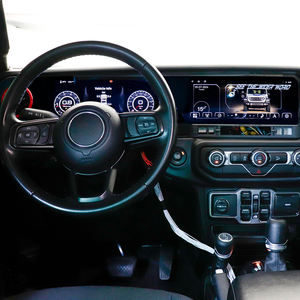 CarPlay + แผงควบคุมดิจิตอล27 ''สำหรับ JEEP wrangle <span class=keywords><strong>JL</strong></span> 2018-2021วิทยุติดรถยนต์ระบบนำทาง GPS เครื่องเล่นวิดีโอมัลติมีเดียหน้าจอสัมผัสคู่แบบ HD - Product Image 5