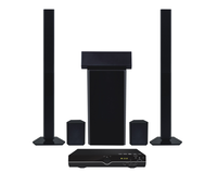Yeni 5.1 Kanal Ev Sinema Sistemi, 185W Güç Amplifikatörü, 6.5 inç Subwoofer, MP3 Desteği ve Mobil ve TV için Taşınabilir Tasarım