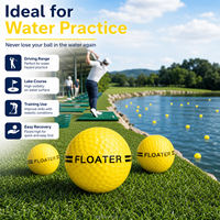 Balles de golf flottantes XJT pour la pratique sur le practice aquatique, balles de pratique flottantes colorées, vente en gros
