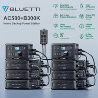 Sistem Penyimpanan Energi Rumah Tenaga Surya Bluetti AC500 Ep500 5000W 2000W untuk Pembangkit Listrik Off Grid