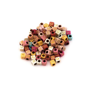Perline Quadrate Ilan 6x6mm Multicolore per Lavori Artigianali - Product Image 1