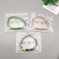Sacs en plastique givrés personnalisés pour petits bijoux, sacs à fermeture éclair en gros avec logos, mini pochettes à boucles pour boucles d'oreilles