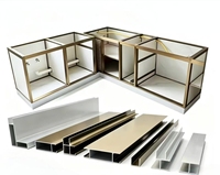 Profilé d'extrusion en aluminium à bord arrondi, anodisé, pour bordure de meuble, moulure d'angle de carrelage pour mobilier d'extérieur