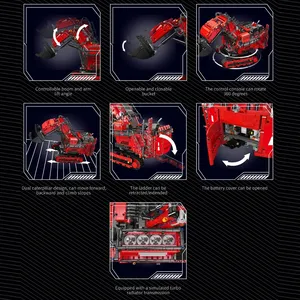 Bộ xếp hình Mould King 17070 17071 Xe xúc hạng nặng kỹ thuật 42100 Mô hình thành phố lắp ráp xe tải đồ chơi trẻ em quà Giáng sinh - Product Image 5