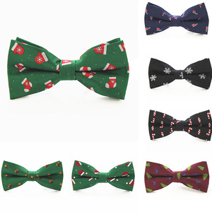 Christmas Bow Tie Casual Shirts Silk Bowties for Men Women Bow Knot Adult Jacquard Bow Ties Cravats Party Bowties - Product Image 2