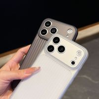 Coque de téléphone portable mate pour iPhone 18 Pro Max/18 Pro/17/16 Plus/15, Housse antidérapante en TPU avec protection de l'appareil photo et texture côtelée
