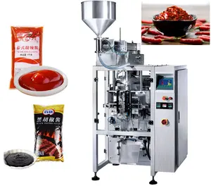 Machine d'emballage vertical pour sauce tomate, pour le remplissage de haricots et sauces