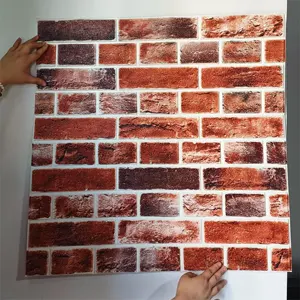 Papel de parede 3D de tijolo PE espuma DIY painel de parede adesivo 3D para decoração tapeçaria de papel anti-incrustante à prova d'água personalização