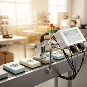 Máquina de Codificación por Lotes T180ES, Impresora Industrial de Inyección de Tinta de un Solo Cabezal a Color, Adecuada para los Sectores de Papelería, Juguetes e Industria Ligera - Product Image 2