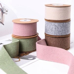 Cinta de Lana Multicolor de 2.5cm <span class=keywords><strong>para</strong></span> Cajas de Regalo de Boda y Envoltura de Regalos de Invierno, 25yd/rollo - Product Image 1