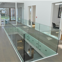Balustrade en verre sans cadre avec fixation latérale en acier inoxydable 304 316 pour balcon extérieur, terrasse, pont