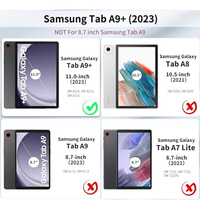 Étui de protection en cuir PU Bojin pour tablette Tab A9 Plus 11 pouces, avec fonction veille/réveil automatique, design fin et élégant, plusieurs couleurs