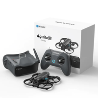 Kit de drone FPV BETAFPV Aquila16 Expert en plastique, télécommande 200m, lunettes VR03, moteur sans balais avec caméra, 8 minutes de vol