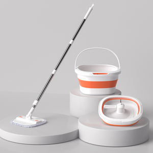 Sistema de Cubeta y Mopa Plegable Profesional HOLAMOPA, Mopa Plana Resistente <span class=keywords><strong>para</strong></span> Servicios de Limpieza Comercial - Product Image 1