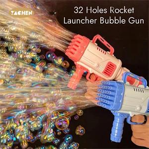 Yachen 32 lỗ phóng tên lửa Bong Bóng đồ chơi tên lửa bùng nổ Bong Bóng Súng gatling Máy bong bóng cho người lớn trẻ em - Product Image 4