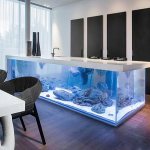 Alta calidad personalizada para tanque de plexiglás fábrica enorme rectángulo medusas acuario para sala de estar tanque de vidrio acrílico - Product Image 1