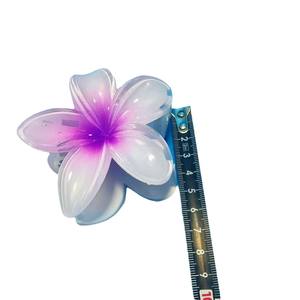 Nueva pinza para el cabello con diseño de frangipani en colores dulces, pinza para el cabello con diseño de flor de bauhinia, pinza para el cabello con diseño de pico de pato, elegante accesorio para el cabello con diseño de tiburón - Product Image 3