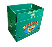 Op maat gemaakte gegolfde stevige fruitdozen, geventileerd, waterbestendig, matte laminatie, exportverzenddozen
