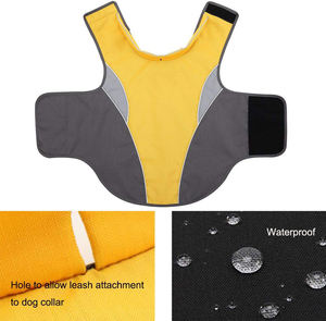 Al aire libre perrito negro del Stock de ropa impermeable Hund abrigo de lluvia perro chaqueta impermeable ropa <span class=keywords><strong>para</strong></span> perro - Product Image 4