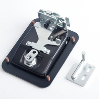 Poignée de verrouillage de porte à palette en acier inoxydable moderne sur mesure pour camion, boîte à outils, remorque, clé 03115S, finition polie