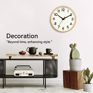 New Design Simple Style <b>Wall</b> <b>Clock</b> Home Goods <b>Wall</b> <b>Clock</b> <b>Decoration</b> and Wooden Round Shape <b>Wall</b> <b>Clock</b> for Living Room - Product Image 5