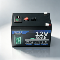 Baterai Surya Lifepo4 12V 50Ah 48v Dengan Sistem Manajemen Baterai Lifepo4, Baterai Lithium dengan Siklus Hidup Panjang untuk Penyimpanan Energi Rumah