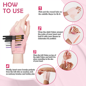 Vente chaude : Porte-gants multifonction en silicone sans BPA, support pour pinceaux de maquillage, organisateur d'accessoires de beauté - Product Image 5