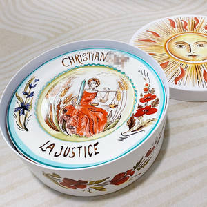 Nuevos Diseños de Platos de Cerámica con Motivo de Luna y Tarot, Juego de 4 Platos con Caja de Regalo - Product Image 2