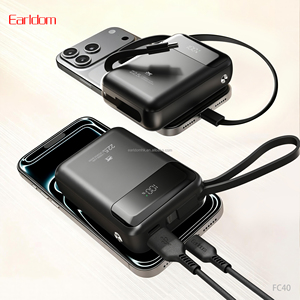 พาวเวอร์แบงค์ Earldom 10000mAh พร้อมสายชาร์จ จอแสดงผล LED ชาร์จเร็ว 22.5W ช่องเสียบคู่ในตัว ชาร์จอุปกรณ์ได้ 4 เครื่องพร้อมกัน - Product Image 2