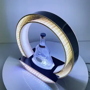 Rechargeable LED Acrylic Water Resistant Adjustable Height Bottle Presenter <strong>VIP</strong> Liquor Display <strong>Stand</strong> for Bar Nightclub - Product Image 2