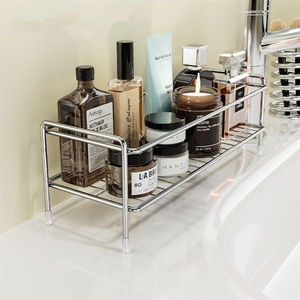 Estante de drenaje esquinero moderno y sencillo de estilo explosivo transfronterizo para baño, soporte para cepillos de dientes de aleación de zinc - Product Image 2