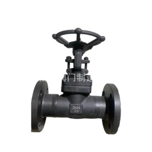Vanne à boisseau sphérique Z41H-16 A105 en acier forgé à double bride avec résistance aux hautes températures pour l'huile, bride en acier inoxydable soudée - Product Image 1