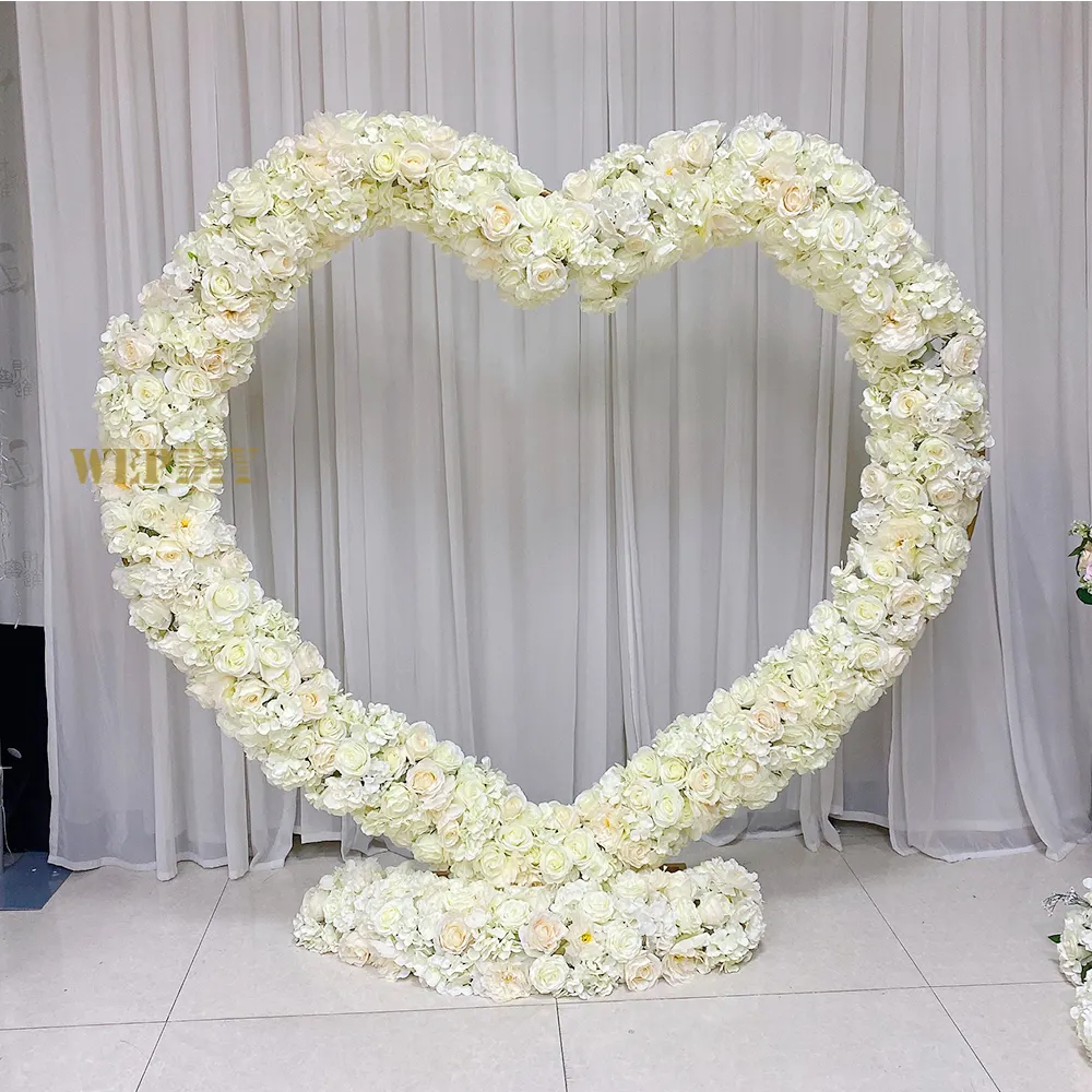 Traverse edelstahl herzförmiger bogen bogen kletterend speziell geformt blume hochzeit pergola bogen