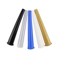 Tube souple conique coloré en PP de 109 mm avec bouchon pop-top résistant aux enfants, impression par transfert thermique pour produits pharmaceutiques