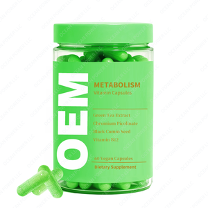 Bán buôn OEM sự trao đổi chất chế độ ăn uống bổ sung Vegan viên nang chiết xuất trà xanh Chromium Picolinate Đen Cumin hạt giống Vitamin B12 - Product Image 1