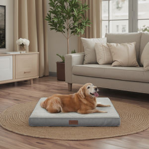 Cama ortopédica para perros para mascotas medianas y grandes, resistente al agua, 20D, caja de huevos, espuma Rectangular, diseño ecológico, fondo antideslizante para gatos - Product Image 1
