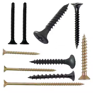 Tornillos para paneles de yeso Andika con cabeza de tornillo de 1 pulgada (25 mm) Knauf, negros, con cámara oculta, rosca fina, tornillos metálicos para paneles de yeso, parafuso para madera - Product Image 4