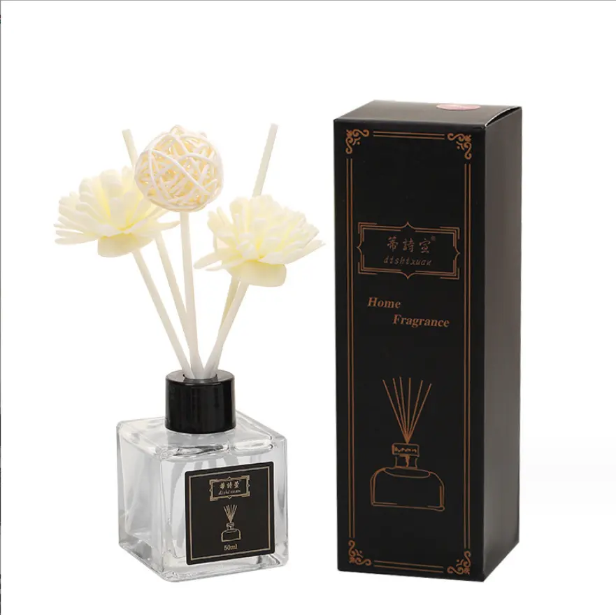 Reed Difusor Conjuntos Caixa Embalagem Fabricante Vela Perfumada com Vara Home Decor Air Refresher Home Wedding Gift Set