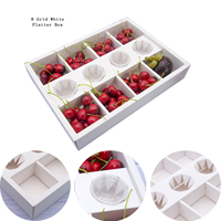 Boîtes en papier kraft jetables écologiques pour chocolats et biscuits, plateaux à emporter pour desserts, emballages alimentaires avec séparateurs pour collations