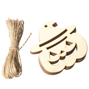 10 Piezas de Adornos Colgantes de Madera Hechos a Mano para Halloween, Graduación, Acción de Gracias, Decoración de Paredes y Puertas, Artículos para Fiestas - Product Image 6