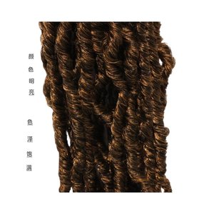 Extensión de cabello de ganchillo envuelto en fibra de alta temperatura del fabricante africano Diosa Mariposa Locs Cabello sintético - Product Image 3