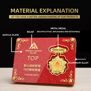 Huy chương sáng tạo làm huy chương danh dự giải thưởng huy chương vàng bằng gỗ - Product Image 5