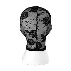 Women Sexy Black Lace Mask Masquerade Party Mask Adult Lace Full Face <strong>Hood</strong> Head Cover Festival Cosplay Eye Mask - Product Image 4